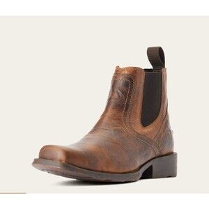 Ariat Midtown Rambler Distressed Brown Leather Chelsea Ankle Boots Men’s 10.5 D